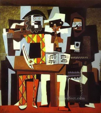 Pablo Picasso Painting - Tres músicos 1921 Pablo Picasso